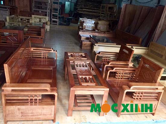 Các mẫu bàn ghế gỗ phòng khách đẹp, chất lượng tốt tại Mộc Xinh
