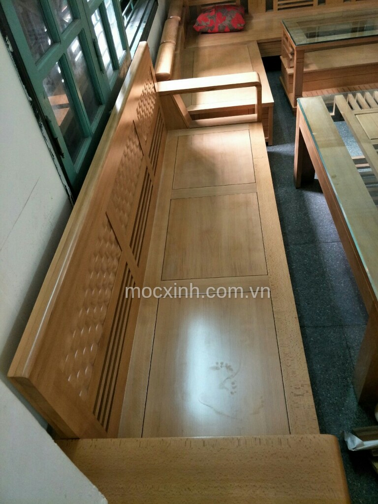 Ghế dài bộ bàn ghế gỗ tự nhiên cót đại sồi mỹ