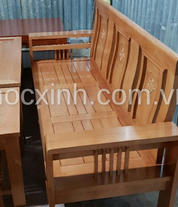 VĂNG DÀI bộ bàn ghế gỗ tay đơn hoa tây