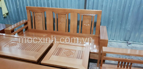 BÀN TRÀ bộ bàn ghế gỗ tay đơn hoa tây