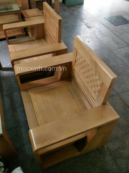 Ghế đơn bộ bàn ghế gỗ tự nhiên cót đại sồi mỹ