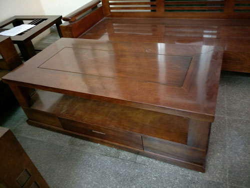 BÀN TRÀ Sofa góc phòng khách gỗ dâu